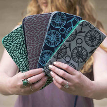 Load image into Gallery viewer, Blue Bikes Cotton Long Wallet
