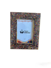 Load image into Gallery viewer, Recycled Pencils Picture Frame: 4 x 4
