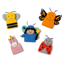 Load image into Gallery viewer, Felt Fairy Garden Finger Puppets
