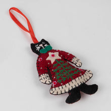 Load image into Gallery viewer, Mrs. Cat Claws Felt Ornament
