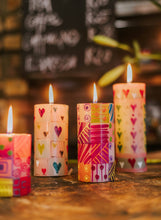 Load image into Gallery viewer, Pastel Hearts Taper Candle Set
