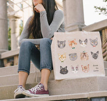 Load image into Gallery viewer, Cat Lover Tote Bag
