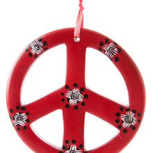 Load image into Gallery viewer, Soapstone Peace Sign Ornament
