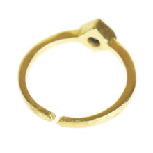 Load image into Gallery viewer, Lolite Brass Stackable Ring
