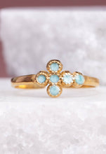 Load image into Gallery viewer, Tranquil Cross Ring in Mint
