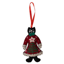 Load image into Gallery viewer, Mrs. Cat Claws Felt Ornament
