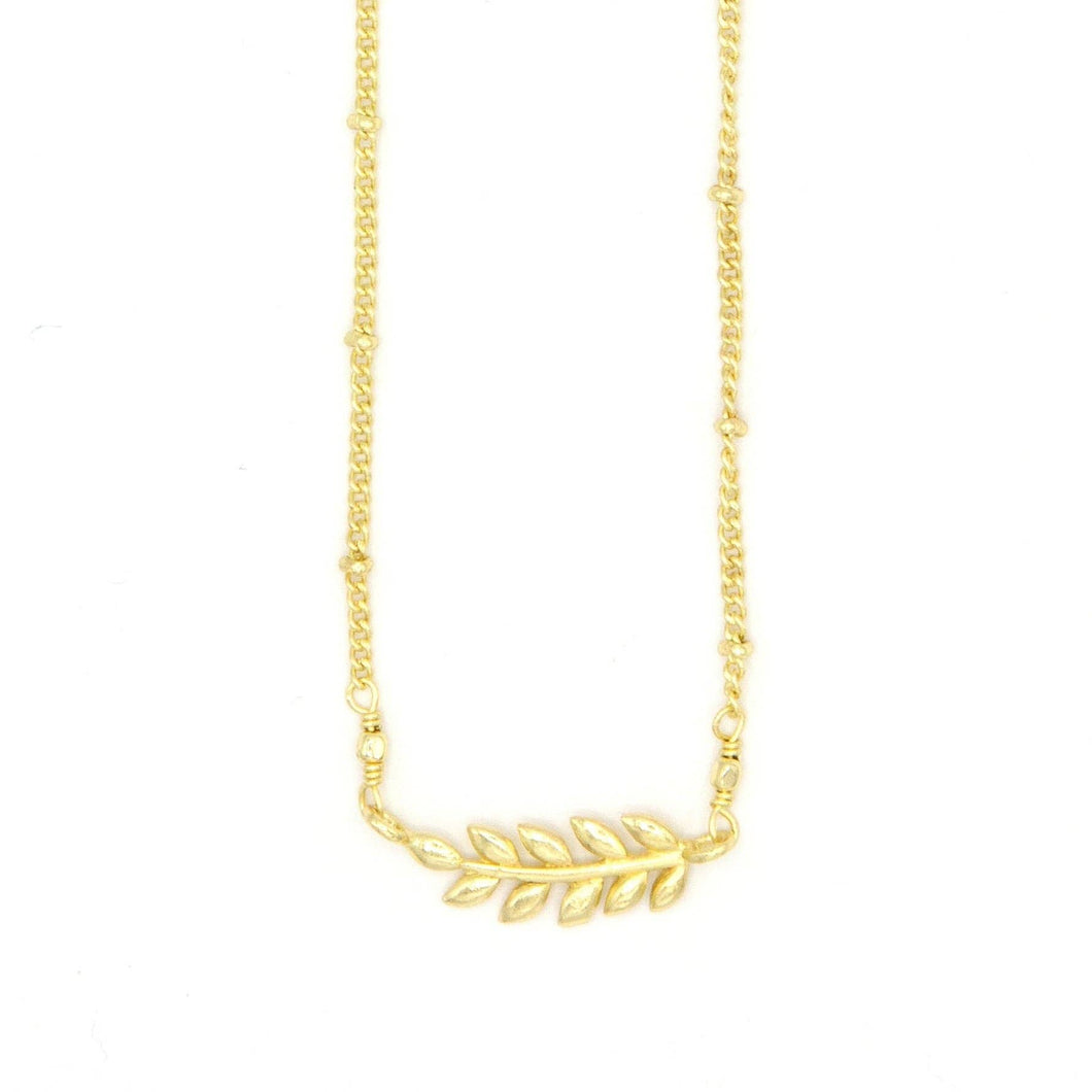 Gold Fern Necklace