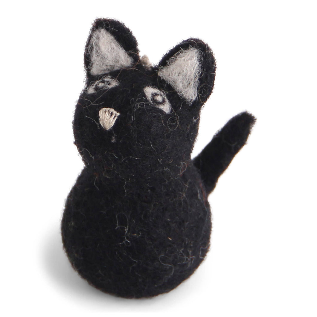 Felt Black Cat Ornament