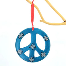 Load image into Gallery viewer, Soapstone Peace Sign Ornament
