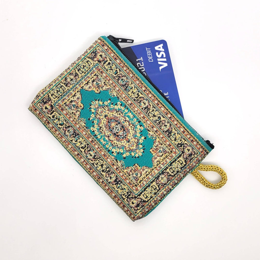 Turkish Rug Inspired Mini Coin Purse