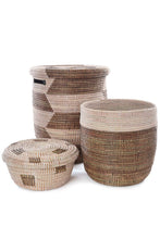 Load image into Gallery viewer, Black &amp; White Woven Baskets
