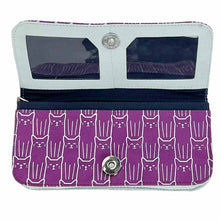 Load image into Gallery viewer, Purple Cat Print Long Wallet
