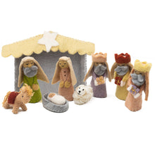 Load image into Gallery viewer, Felt Nativity Scene Set
