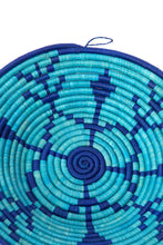 Load image into Gallery viewer, Blue Meadow Raffia Basket
