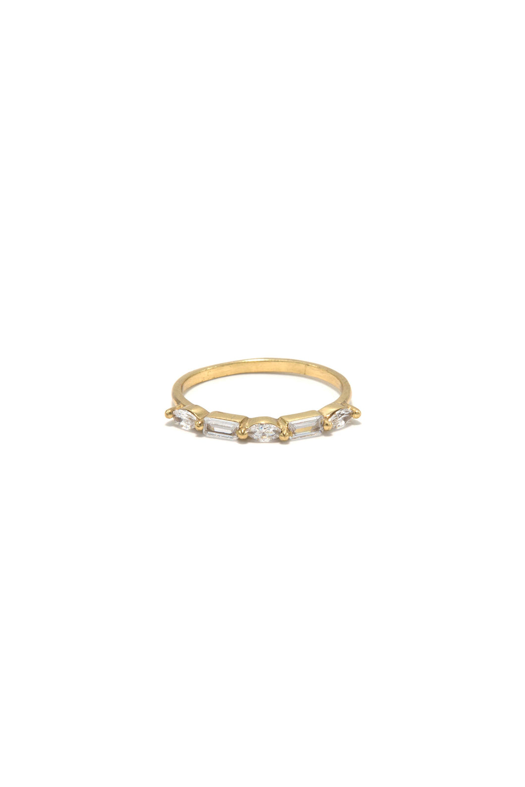 Subtle Glam Brass Ring