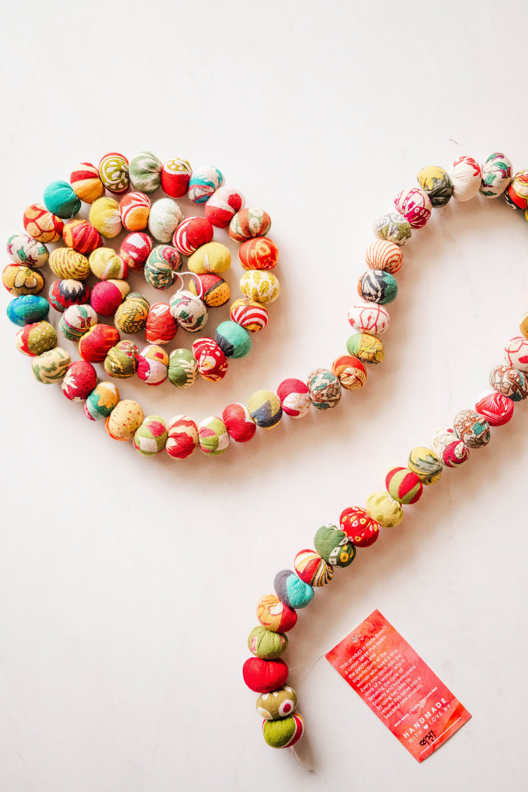 Christmas Bead Garland (Red & Green)