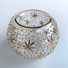 Load image into Gallery viewer, Stars &amp; Dots Glass Candle Holder
