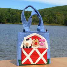 Load image into Gallery viewer, Felt Barnyard Puppet Bag
