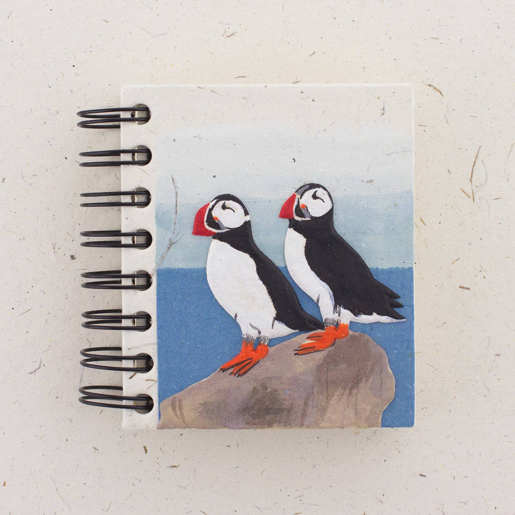 Small Notebook Puffin Design