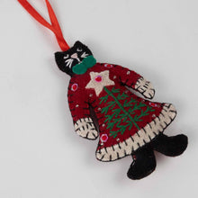 Load image into Gallery viewer, Mrs. Cat Claws Felt Ornament
