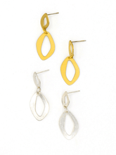 Load image into Gallery viewer, Chain Link Silver Earrings
