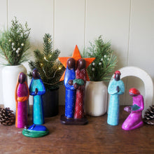 Load image into Gallery viewer, Colorful Soapstone Star Nativity
