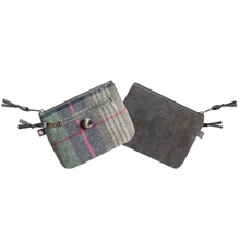 Load image into Gallery viewer, Cranberry Tweed Coin Purse
