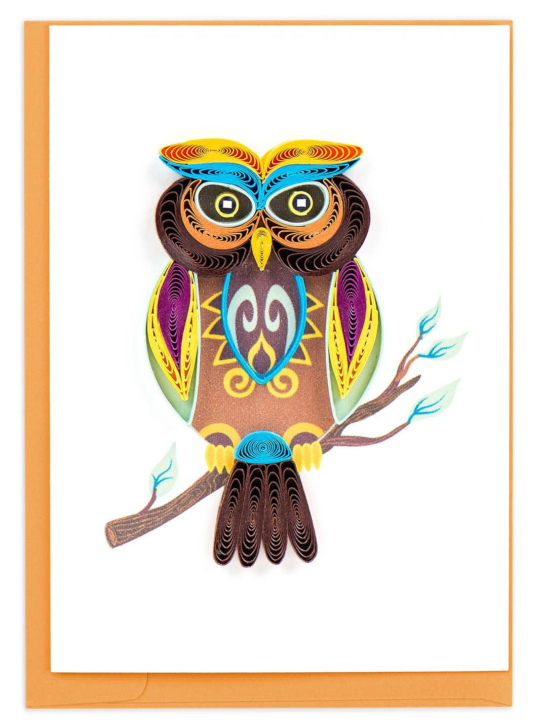 Quilled Owl Mini Gift Card