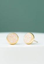 Load image into Gallery viewer, Brittany White Agate Stud Earrings
