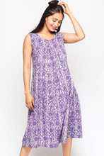 Load image into Gallery viewer, Purple Manisha Block Print Cotton Dress
