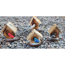 Load image into Gallery viewer, Tagua Nut Bird House Ornaments
