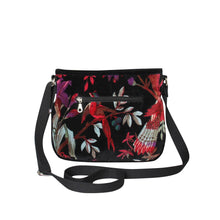 Load image into Gallery viewer, Teal Eden Velvet Rosy Messenger Bag
