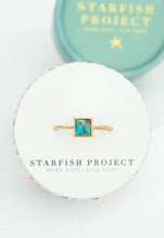 Load image into Gallery viewer, Jayne Square Turquoise Ring
