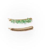 Load image into Gallery viewer, Indali Aventurine Bobby Pins
