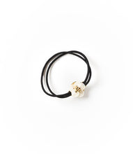 Load image into Gallery viewer, Mother of Pearl Flower Hair Tie Ponytail Holder
