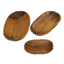 Load image into Gallery viewer, Nesting Oval Olive Wood Bowls (Set of 3)
