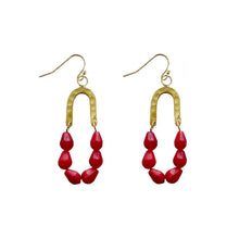 Load image into Gallery viewer, Merlot Seascape Earrings
