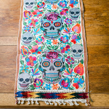 Load image into Gallery viewer, Sugar Skull Table Runner 50&quot;
