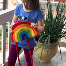 Load image into Gallery viewer, Kids&#39; Rainbow Felt Crossbody Bag
