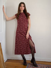 Load image into Gallery viewer, Elise Burgundy Bouquet Sheath Dress
