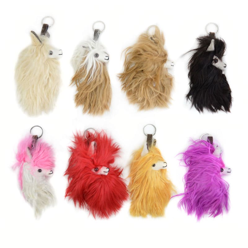 Alpaca Head Keychain