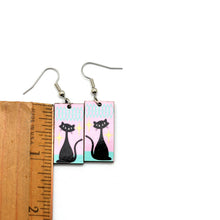 Load image into Gallery viewer, Atomic Cats Mid Century Style Earrings
