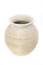 Load image into Gallery viewer, White Senegalese Kitchen Basket or Vase
