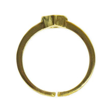 Load image into Gallery viewer, Garnet Brass Stackable Ring
