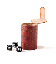 Load image into Gallery viewer, Leather Dice Cup Set
