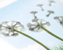Load image into Gallery viewer, Quilled Sympathy Dandelions Greeting Card
