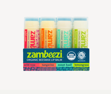 Load image into Gallery viewer, Zambeezi Organic Lip Balm Core 4-pack
