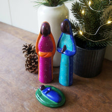 Load image into Gallery viewer, Tall Colorful Soapstone Nativity 3 piece
