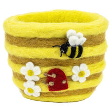 Load image into Gallery viewer, Honey Hive Felt Planter
