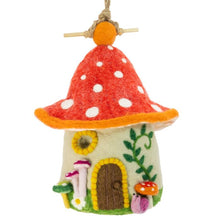 Load image into Gallery viewer, Fungi House Wool Birdhouse
